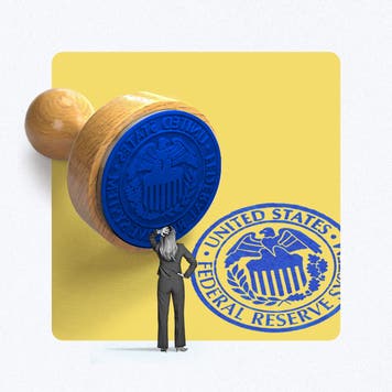 Illustration of a US Federal Reserve ink stamp